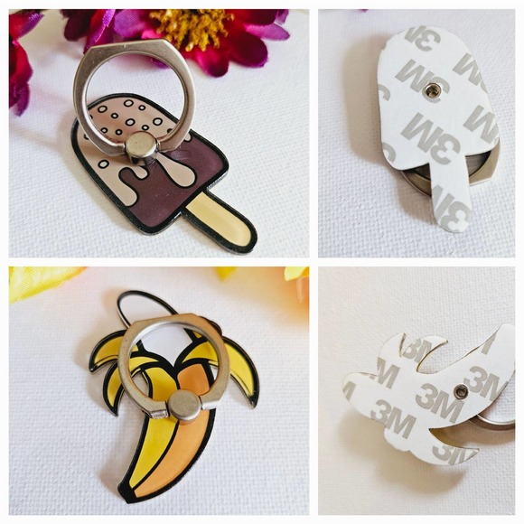 2" Cute Enamel Cellphone Mobile Ring Stands Holders with 360 Degree Ring Rotat - Picture 7 of 16